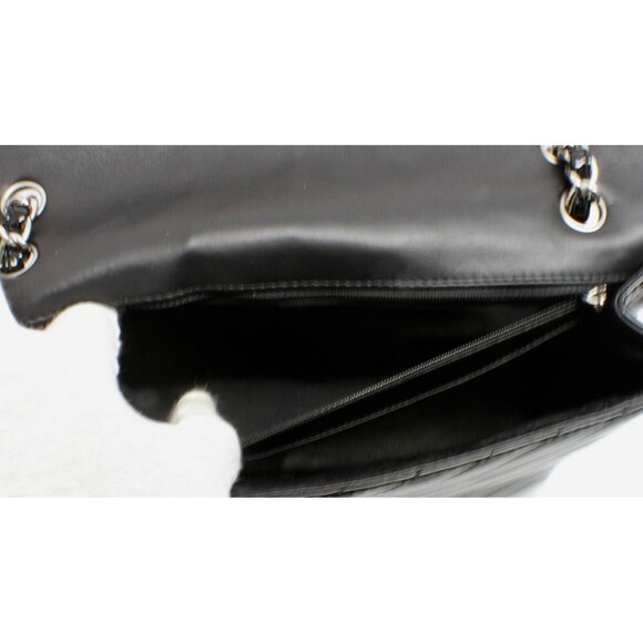 Chanel Classic Single Flap Bag Chevron Patent Maxi Black - Picture 11 of 13